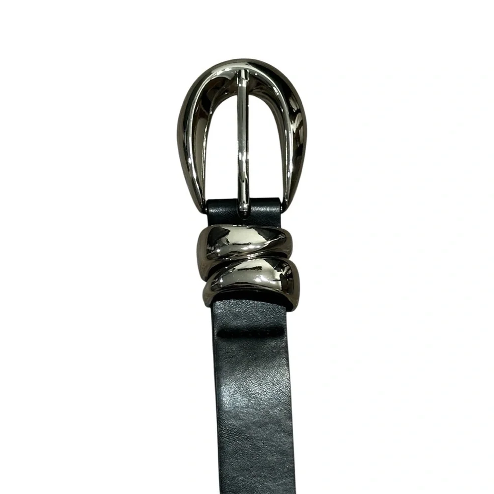 A New Day Women’s Belt | Black w/ Silver Buckle